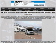 Tablet Screenshot of faircar-garage.ch